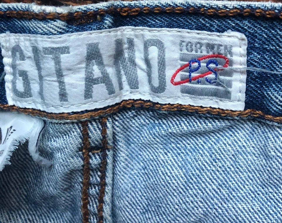 PS Gitano Women’s Blue Jeans 31 X 29 Tapered High-Rise 80s Vintage - Image 4 of 4