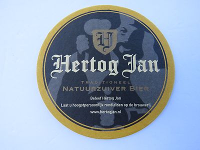 Beer Brewery Coaster: HERTOG JAN Traditioneel Natuurzuiver Bier, The Netherlands