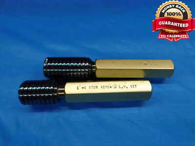 1'' 6 STUB ACME 2G LEFT HAND SET THREAD PLUG GAGE 1.0 GO NO GO PDS= .9420 & .9238