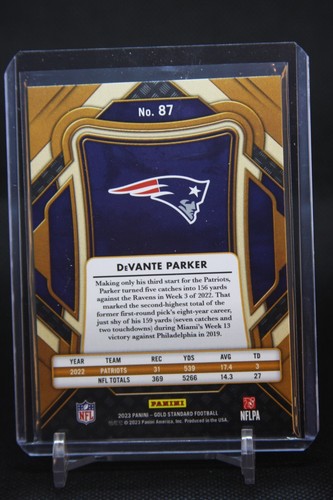 2023 Panini Gold Standard - #87 Devante Parker /75 - Picture 2 of 2
