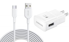 Fast Home Charger Type-C 10ft USB Cable Quick Power Adapter Travel for Tablets
