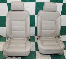 Worn 20 Yukon Denali Shale Gray Leather Heat Cool Front Bucket Seats Pair Worn 20 Yukon Denali Shale Gray Leather Heat Cool Front Bucket Seats Pair