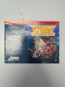 Nes Wurm Journey To The Center Of The Earth CIB Game Box Manual W/ Protector 