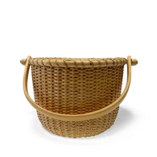 Vintage Woven Nantucket Lightship Basket Small