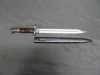 AUSTRIAN STEYR MODEL 1912 MAUSER EXPORT BAYO W/ MATCHING NUMBERED SCABBARD