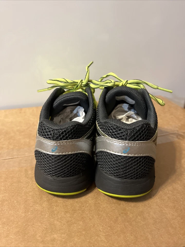 Tênis de treinamento ASICS infantil Lazerbeam tamanho 5.0 amarelo segurança/cinza grafite - Imagem 4 de 4