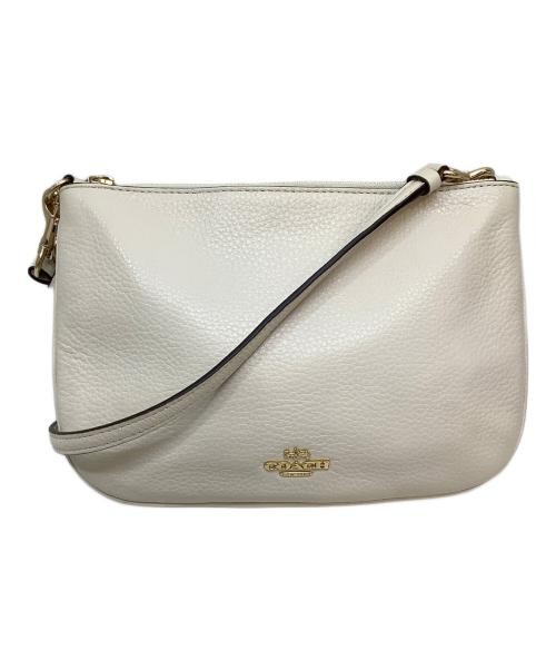 COACH Ivory Shoulder Bag F24799 Leather Crossbody Purse