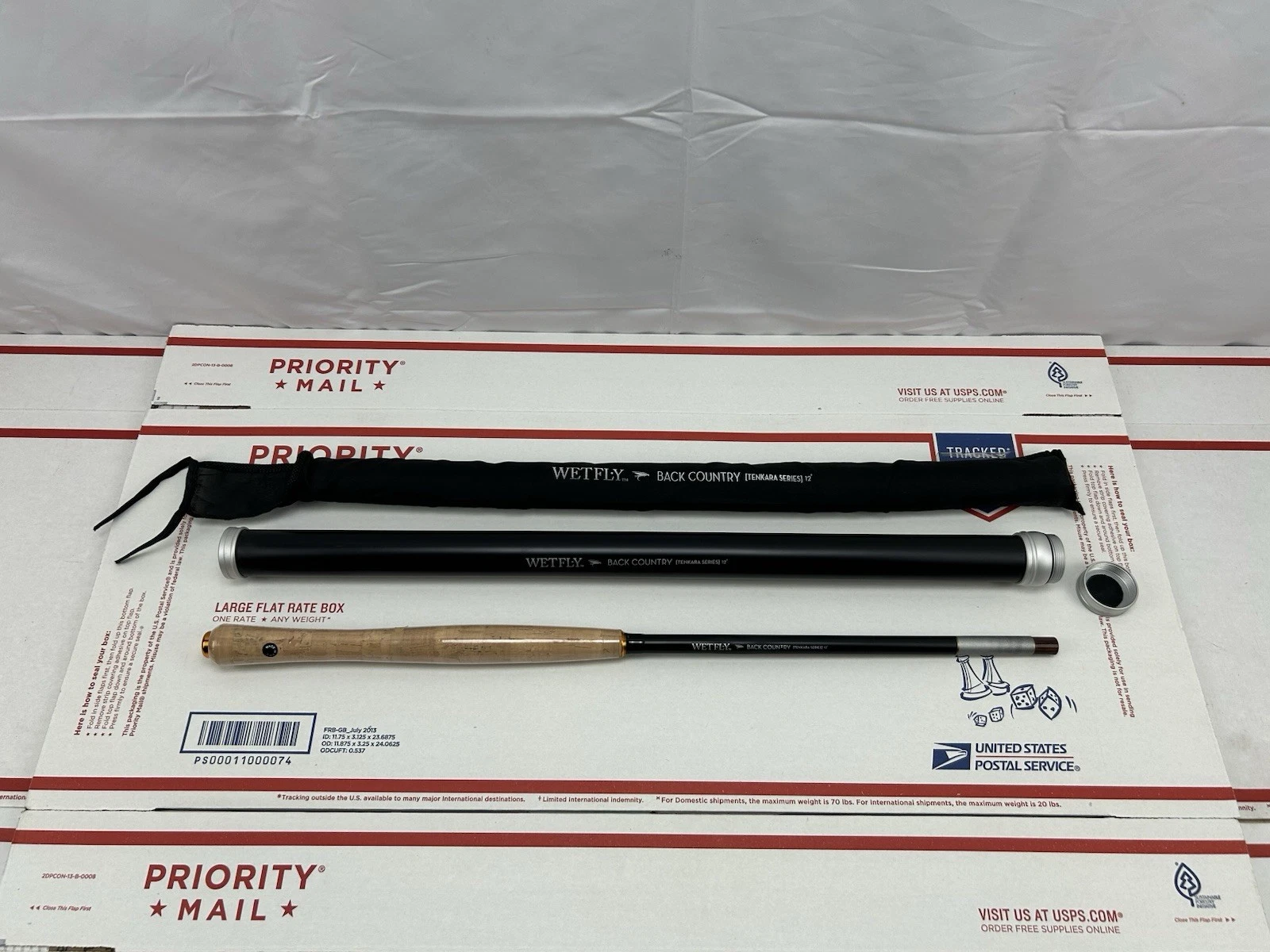 WetFly Tenkara Backcountry Fly Fishing Rod 12' w/Sleeve Tube Case