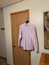 Pronto Uomo "Modern Fit" Size 2XT w/Checked Print Non-Iron Dress Shirt - EUC