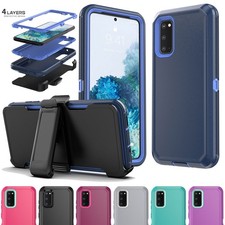 For Samsung Galaxy S20 Hybrid Shockproof Rugged Case Hard Cover With Belt Clip