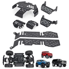 Chassis Armor Axle Protector Skid Plate For 1/10 Traxxas TRX4 RC Crawler Upgrade