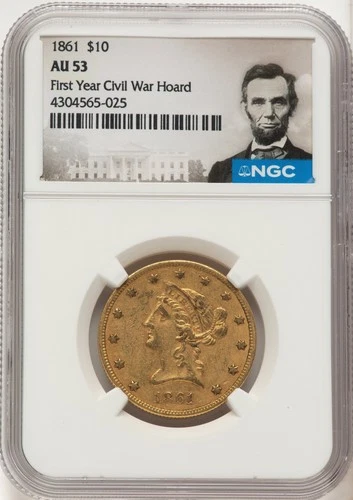 1861-P Liberty Eagle — photo from the most recent tracked eBay sale