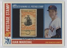 2016 Topps Heritage 1967 US Postage Stamp Relics 43/50 Juan Marichal HOF 0b0