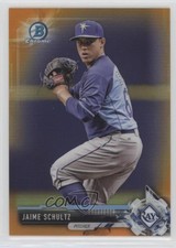 2017 Bowman Chrome Prospects Orange Refractor 22/25 Jaime Schultz #BCP133 0g4
