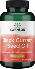 Swanson Black Currant Seed Oil - Herbal Supplement Promoting Immune System & Hea