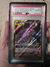 Pokemon 2019 Solgaleo & Lunala GX 216/236 Alt Art Eclissi Cosmica GIOCO PERFETTO COME NUOVO PSA 10