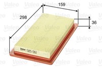 Valeo Luftfilter 585061 Passend FüR Fiat