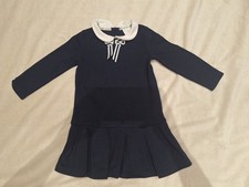 Blue Long Sleeved Dress Junior J By Jasper Conran Size 18-24 Months