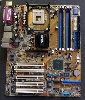 ASUS  P4P800-E Deluxe (Rev. 1.02), (dual PC-3200 DDR), Intel 865PE, Sockel 478