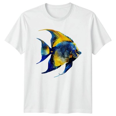 Buntes Angelfish T-Shirt Ocean Life Geburtstag Geschenk für Sie und Ihn