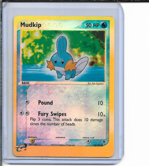 Pokemon Ruby & Sapphire Mudkip Reverse Holo #60/109 NM