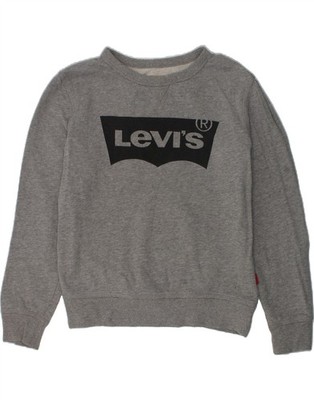 Levi's Jungen Grafik Sweatshirt Pullover 11-12 Jahre Grau Baumwolle BN10