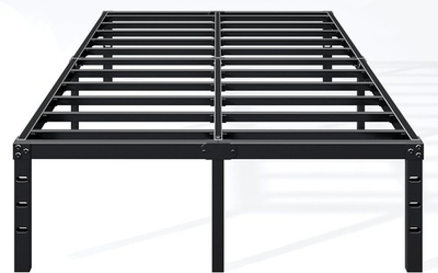 #ad #ad 14quot; Queen Metal Platform Bed Frame Heavy Duty No Box Spring Black $45.89