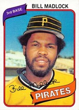 Bill Madlock 1980 Topps 55 Pittsburgh Pirates Baseball Card