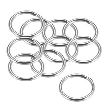 Welded O Ring, 30 x 3mm Heavy Duty Stainless Steel Round Rings 10pcs