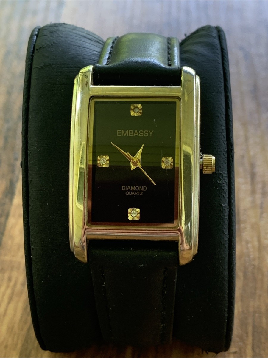 #J945 - EMBASSY by Gruen Brand, Capezio, Red & 2-tone (Gold & Silver) Watch s-l400.jpg main image 4