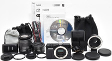 Canon EOS M Mirrorless  EF-M 18-55mm IS STM  22mm f/2 Near Mint from Japan