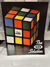 1981 Rubik  s Cube  The IDEAL Solution  Vintage Instruction Book case fresh MINT