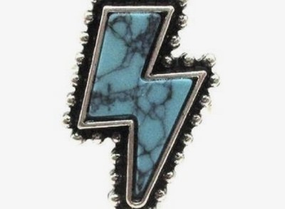 New Western Boho Fun Cowgirl Cuff Ring  Lightening Bolt  ,  (516)