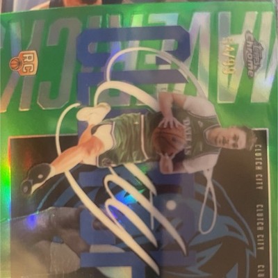 2025-26 Topps Chrome Update Cooper Flagg Green Clutch City #54/99