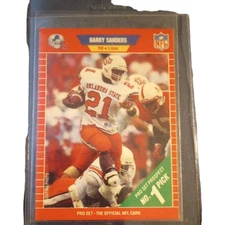 1989 pro set barry sanders Rookie fresh from a pack break.