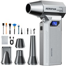 Compressed Air Duster, 160000RPM Cordless Electric Air Duster, LED Light
