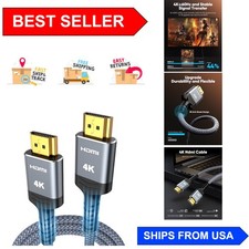 6.6 ft HDMI Cable - 4K UHD Support, Ideal for Home Theater Experience