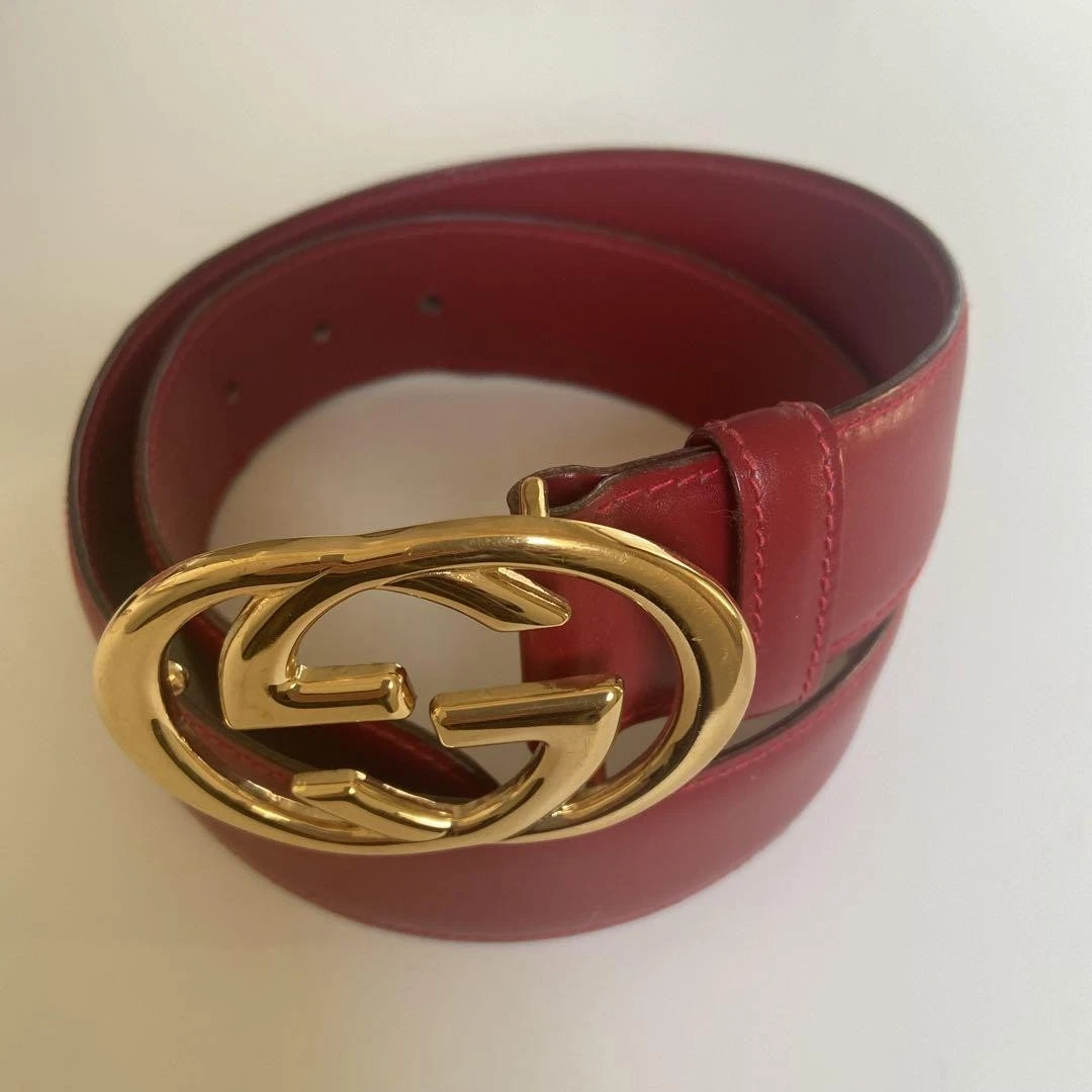 Ceinture rouge GUCCI 70 28 Gg logo
