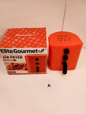 Elite Gourmet Maxi-Matic Red Compact Space Saver 1QT. OIL FREE AIR FRYER BAKER