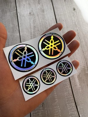 Yamaha Logo Gel Stickers 3D Emblems MT07 MT09 R1 R6 Waterproof Decals