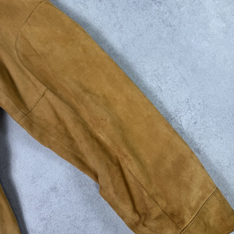 Dolce Gabbana Hombres Cuero Gamuza Chaqueta Beige Talla L Avant Garde  Foto 3 de 4