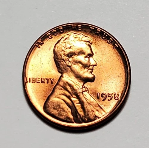 1958 P LINCOLN WHEAT PENNY UNC #P3385