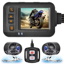 Motorcycle Dash Cam Front and Rear Dual Camera 1080P 720P DVR with Loop Recor...