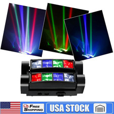 8LED RGBW Laser Spider Beam Moving Head Stage Lighting DMX DJ Party Disco Lights
