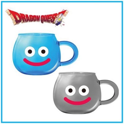Dragon Quest Metal Slime Glass Mug Cup Set of 2 Akira Toriyama Square Enix Japan