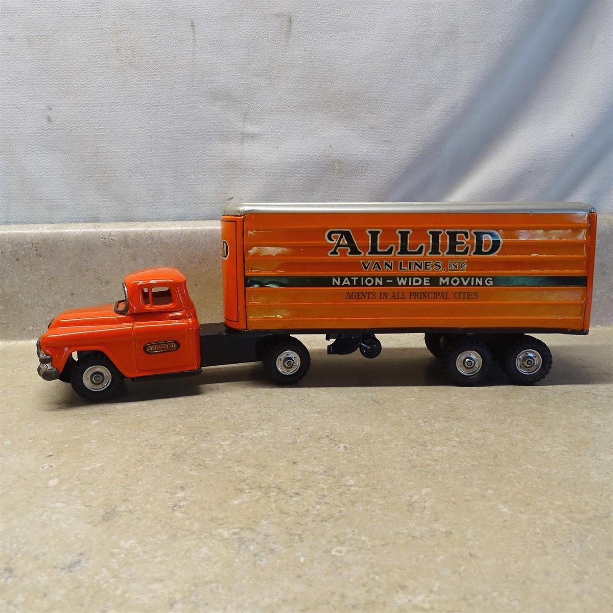 Vintage Marx, Line Mar Toys, Japan Tin Friction Allied Semi Truck
