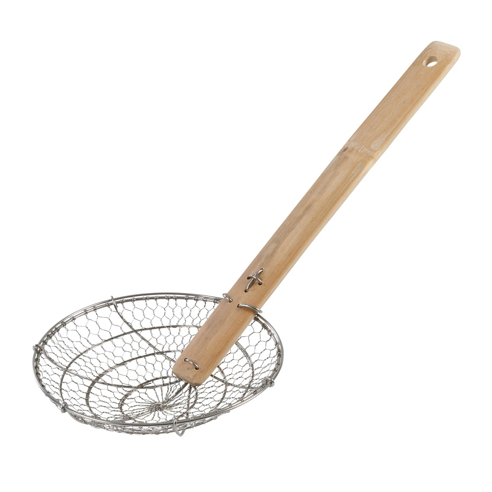 Kitchen Spider Strainer Stainless Steel 7-Inch Wire Basket with Heat-Resistan...