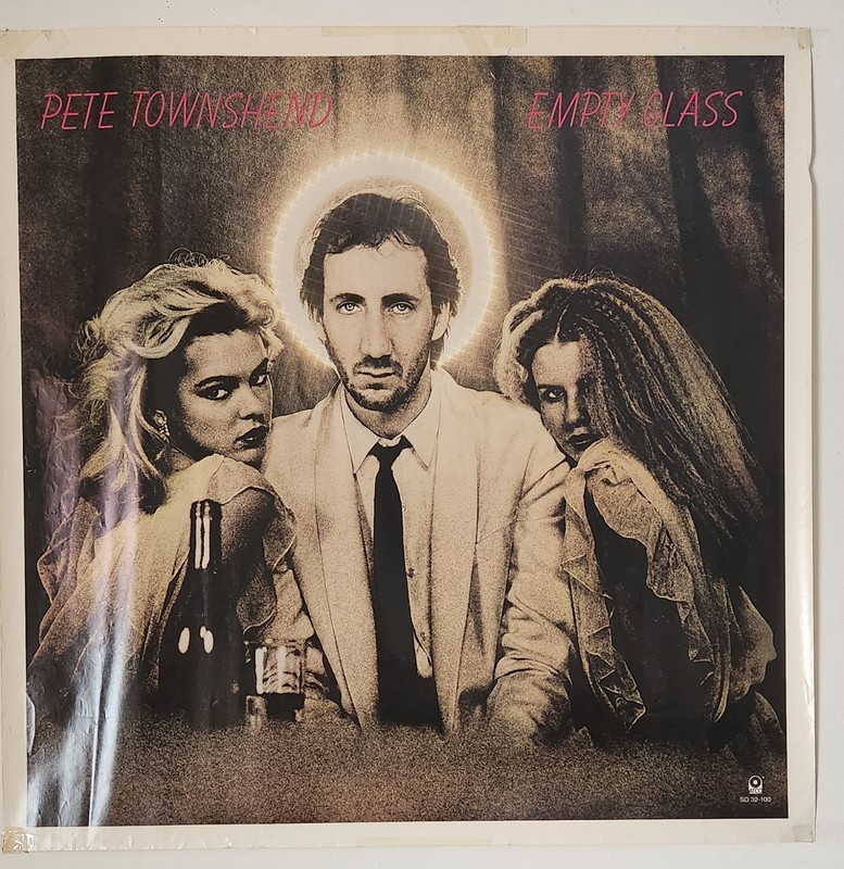 Pete Townshend The Who Empty Glass 24x24 Promo Album Poster VINTAGE 1980s ATCO 