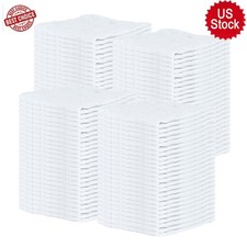 100 pack bulk white 12x14 reusable shop towels cleaning rags for homes cars
