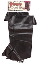 Black Pirate Bootie Boot Top Covers Adults